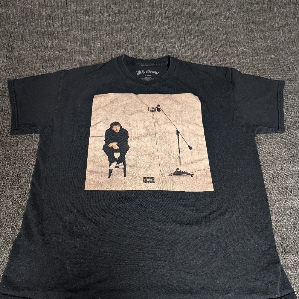 Harlow Black Short Sleeve Tee with Photo Graphic
